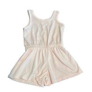 Young Heart Sparkle Tank Romper Ribbed Stretch 12 months